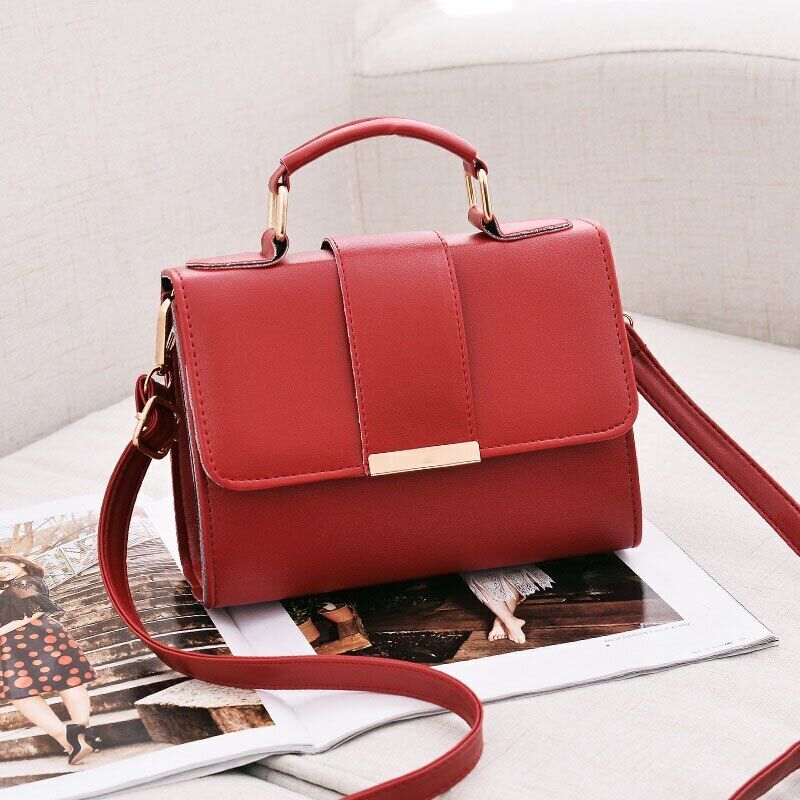 PU Leather Handbags Summer Fashion Women Small Flap Solid Female Crossbody Bags