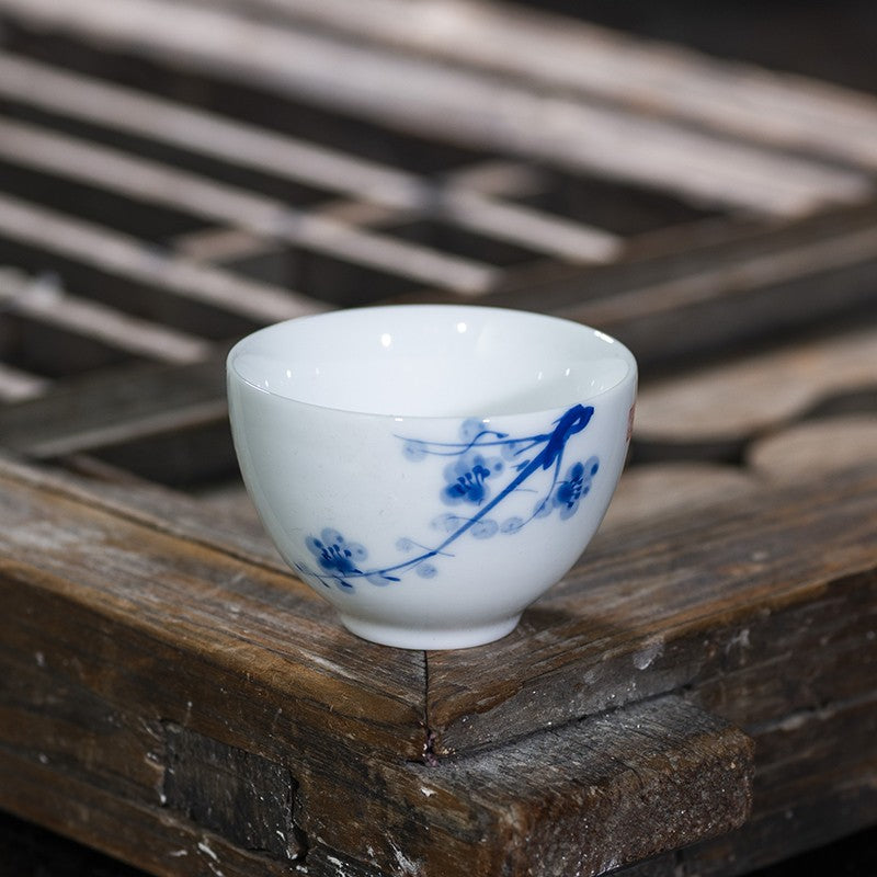 50ML Exquisite Hand-painted Ceramic Tea Cup, Small Tea Bowl Decorative Tea Set