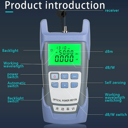 AUA-7/AUA-5 Optical Power Meter Cable Tester -70dBm~+10dBm/-50dBm~+26dBm