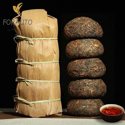 普洱茶 Tuocha 竹叶 Ripe 普洱茶 普洱茶 云南 Tuo Cha 500g-