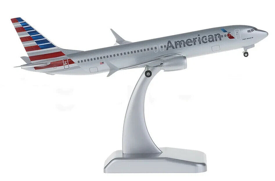 1:200 Hogan American BOEING 737 MAX 8 Passenger Airplane ABS Plastic Plane Model