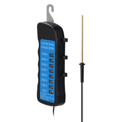 600V-7KV Garden Electric Fence Tester With 8 Indicator Light Voltmeter Device
