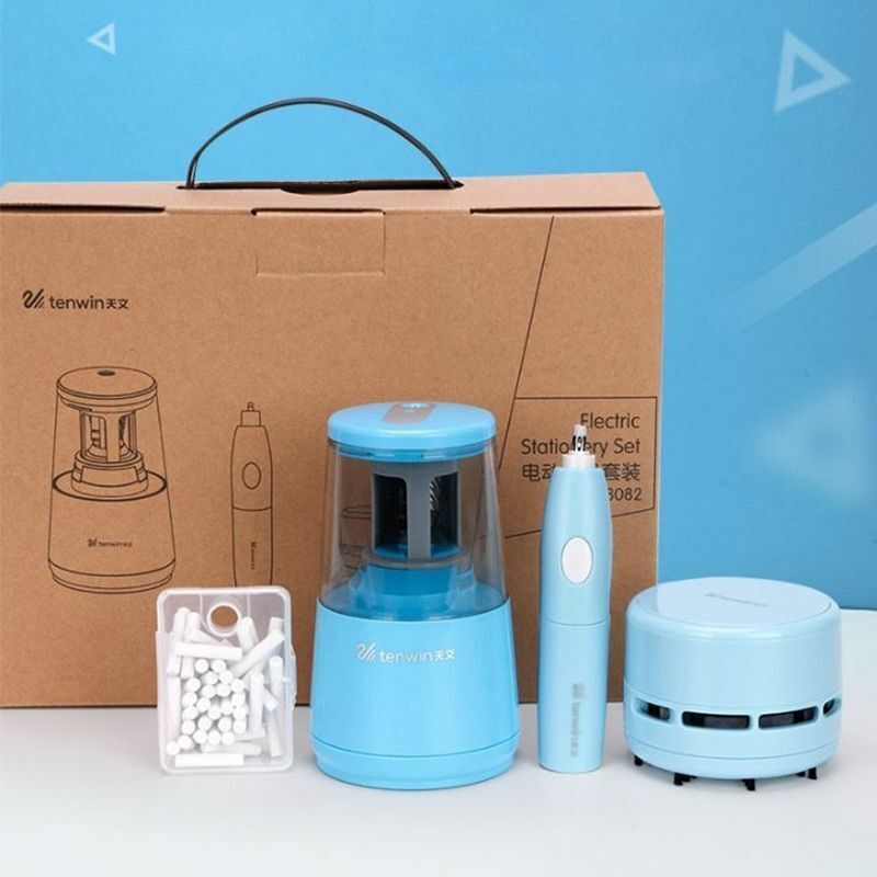 Electric Pencil Sharpener Adjustable Hand Crank Mechanical Knife Holder Station