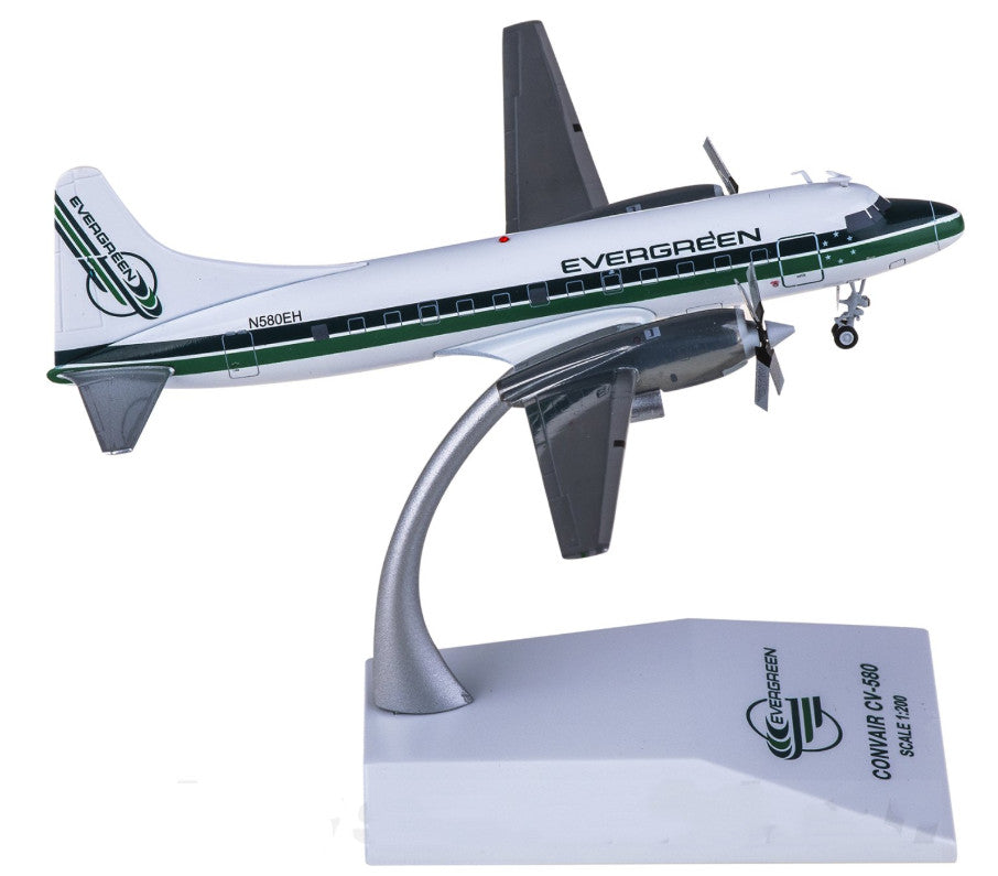 1:200 JC Wings Evergreen Convair CV-580F N580EH Airplane Diecast Plane Model