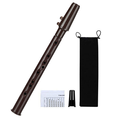 8 Hole Mini Portable Saxophone Pocket Sax C Key Instrument with Carrying Bag