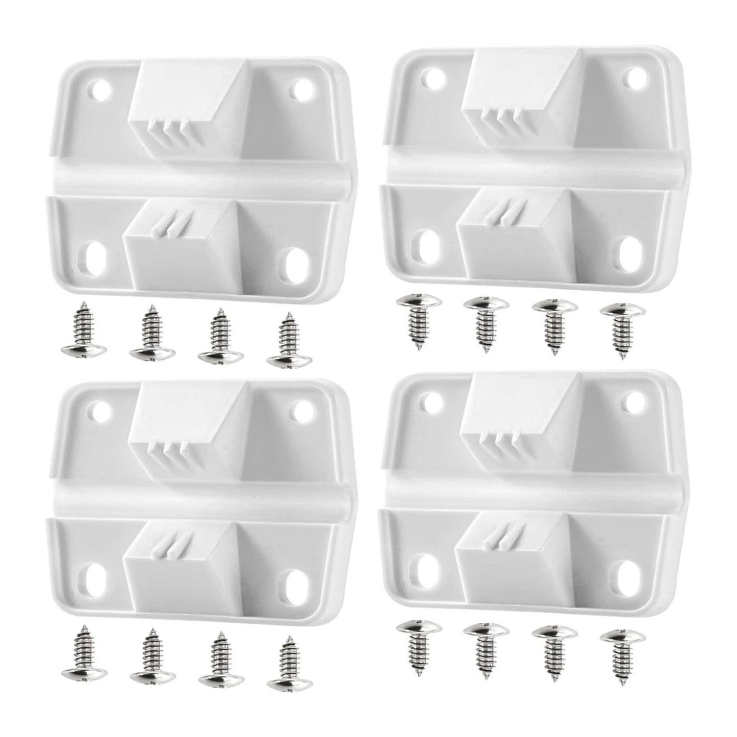 4PC Durable White Cooler Hinges & Screws Replacement Kit For Coleman 40+ Models