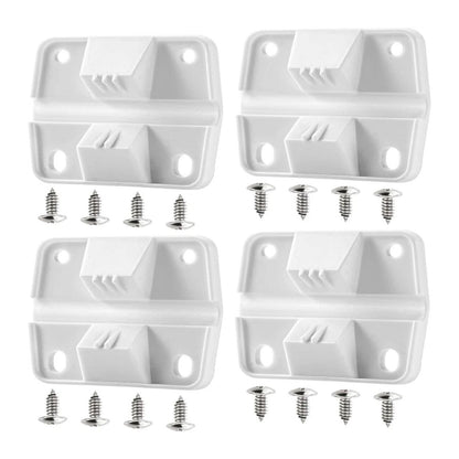 4PC Durable White Cooler Hinges & Screws Replacement Kit For Coleman 40+ Models