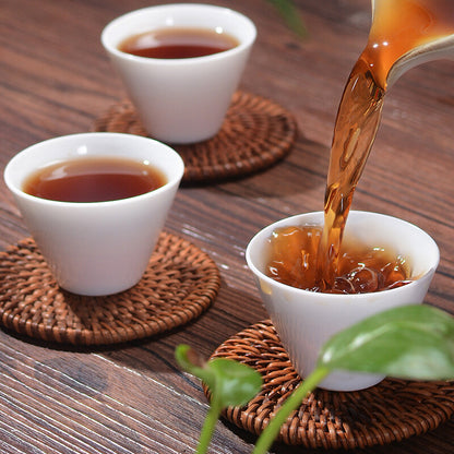 Dragon Phenix Big Red Robe Tea Aged Wuyi Mountains Da Hong Pao Black Tea Cake