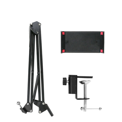 4.72-7" Lazy Bed Phone Holder Folding Long Arm Tablet Stand 360 Rotate Mount