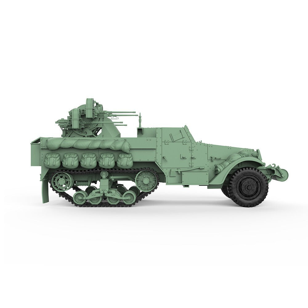 SSMODEL SS72553 1/72 Military Model Kit US Multiple Gun Motor Carriage M13 SPAA