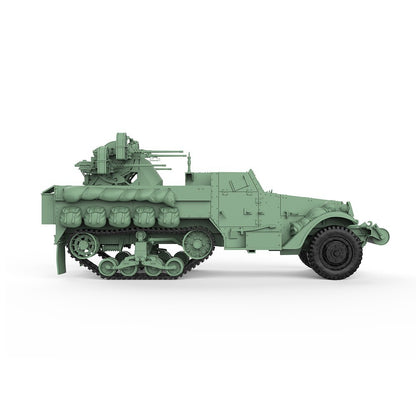 SSMODEL SS72553 1/72 Military Model Kit US Multiple Gun Motor Carriage M13 SPAA