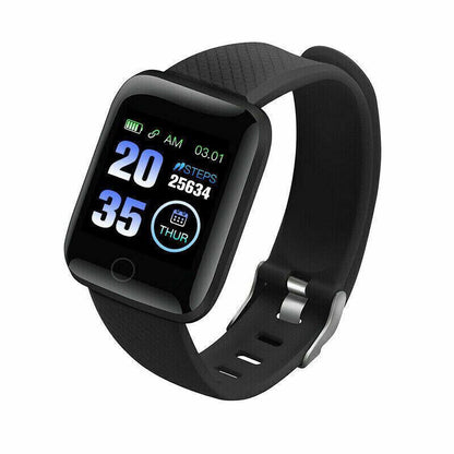 Bluetooth Smart Watch Sport Bracelet Wristband Heart Rate Blood Pressure Monitor