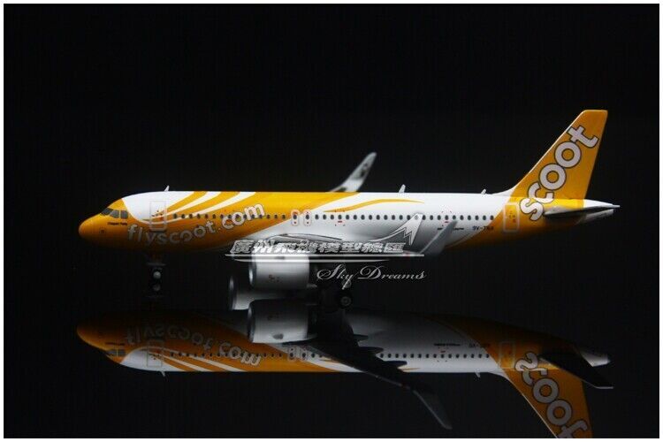1:400 JC WINGS Flyscoot AIRBUS A320neo Passenger Aircraft Diecast Airplane Model