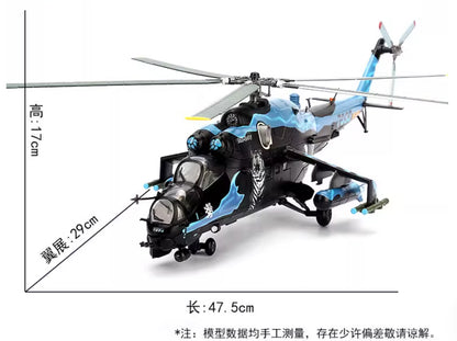 1:72 BLESS Polish Air Force Mi-24V Hind NTM 2005 Attack Helicopter Diecast Model