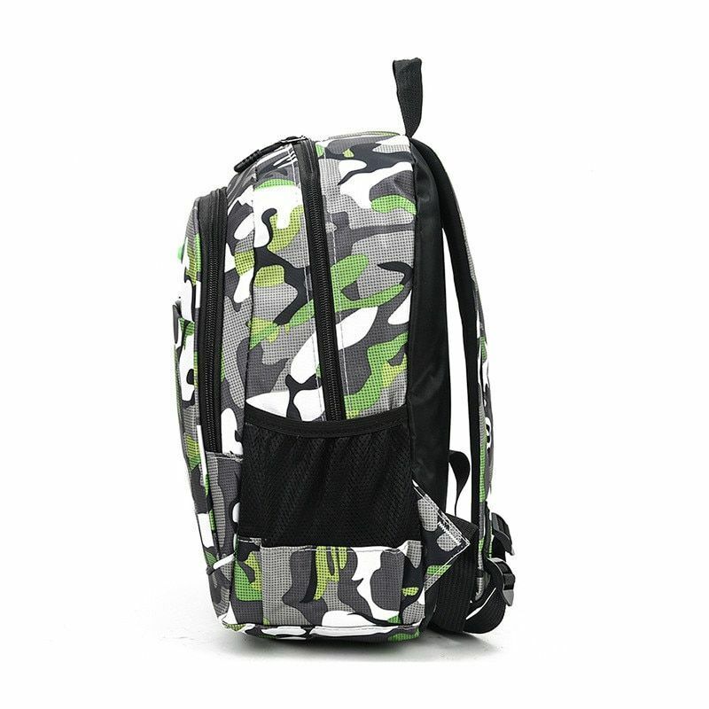 School Bags 2 Sizes Camouflage Waterproof Girl Boy Orthopedic Backpack Kids Book