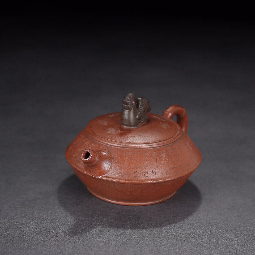 Chinese Yixing Zisha Clay Handmade Exquisite Teapot （一鸣惊人 底款：顾景舟）