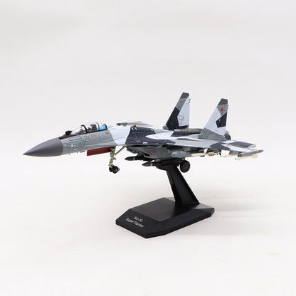 1/100 Russian Su-35 Super Flanker Fighter SU-35 alloy military aircraft model 21