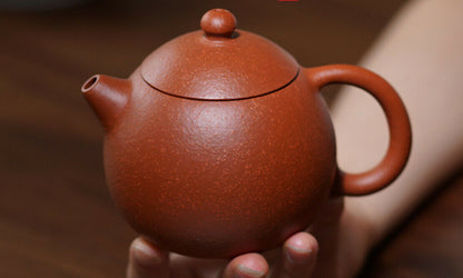 250cc chinese Yixing Handmade Zisha teapot Zhuni LongDan Gongfu Hu Tea Pot