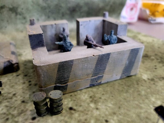1/72 Bunker Model for Tank War Scenarios
