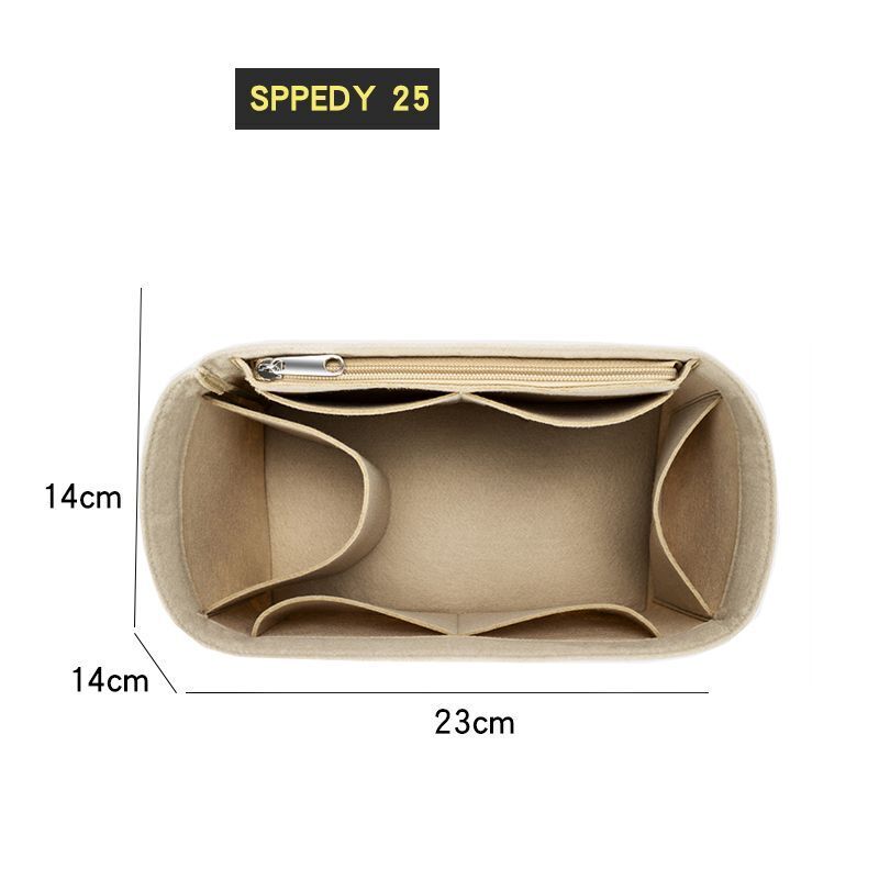 Felt Insert Bag Organizer Handbag Liner Pouch Cosmetics Makeup Bag 18*3*23CM 1PC