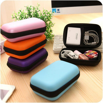 Unisex Mini Wallets Card Coin Purse Pouch Bags Portable Key Earphone Line Case
