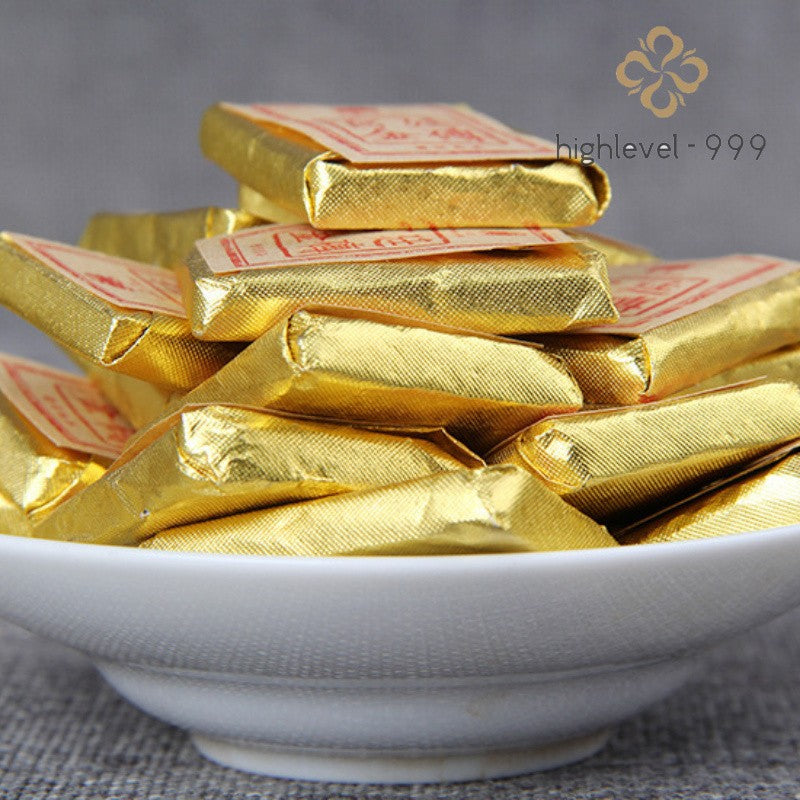 500g Ripe Pu'er Yunnan Gongting Jujube Aroma Mini Square Compressed Tea Brick