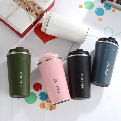1Pc Stainless Steel Coffee Mug Thickened Thermos Mugs Double Wall Vacuum Flask