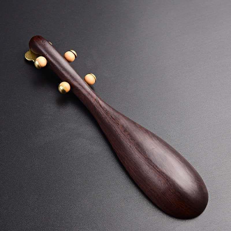 18CM Black Sandalwood Pipa Tea Spoon Tea Set Accessories Tea Shovel Tea Spoon