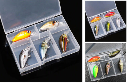 5Pcs/Lot Mini Crankbait 36mm 3.6g Fishing Lure Set Topwater Artificial Hard Bait