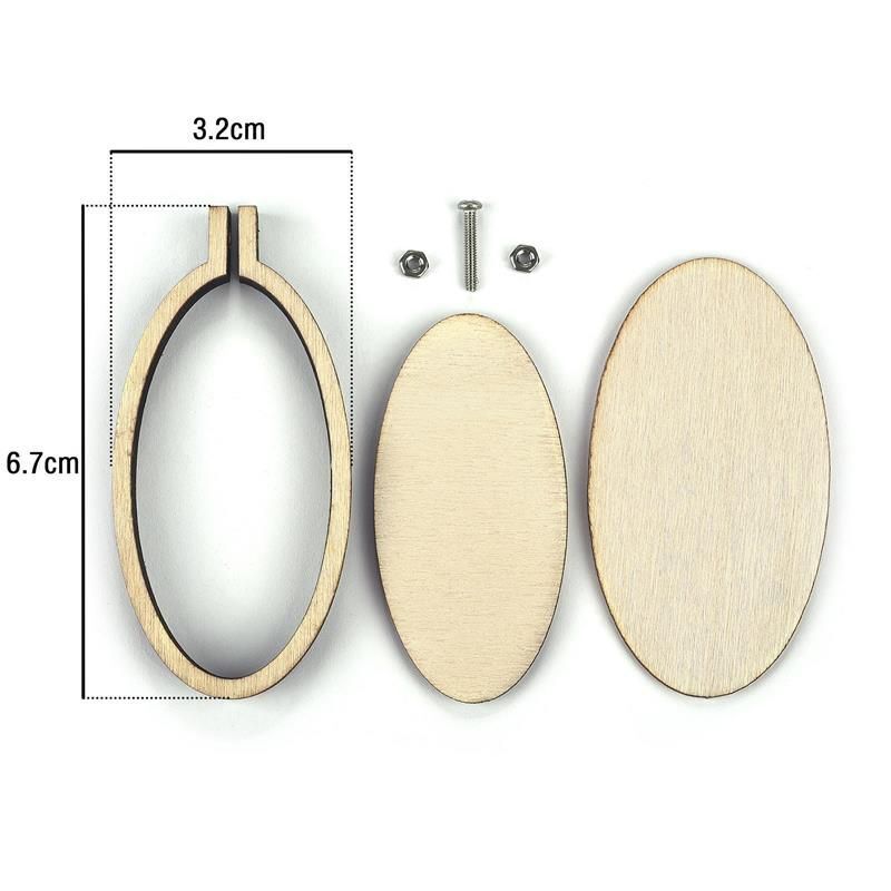Mini Embroidery Hoop Wooden Ring DIY Cross Stitch Needle Frame Craft Sewing Tool