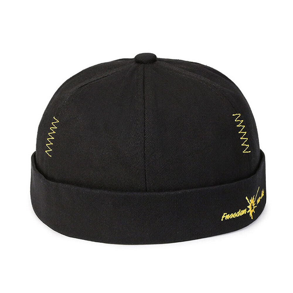 Hip Hop Hats Summer Hats Beanie Hat Skullies Cap Brimless Street Solid Color