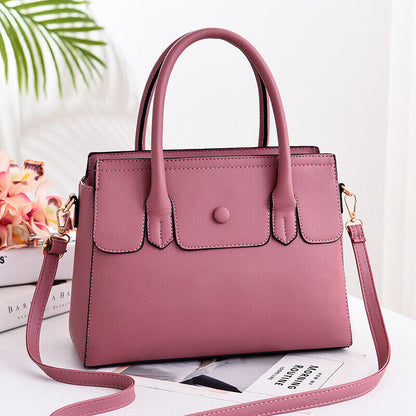 2023 Womens PU Leather Handbags Shoulder Messenger Tote Travel Crossbody Bag