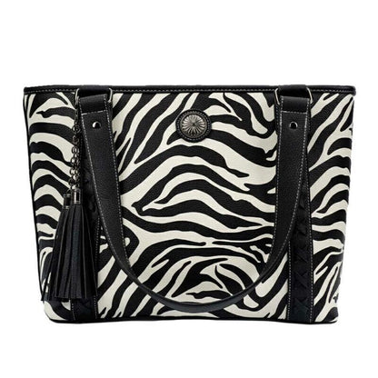 Celela Women Zebra Print Shoulder Handbag Crossbody Tote Wristlet Wallet Bag