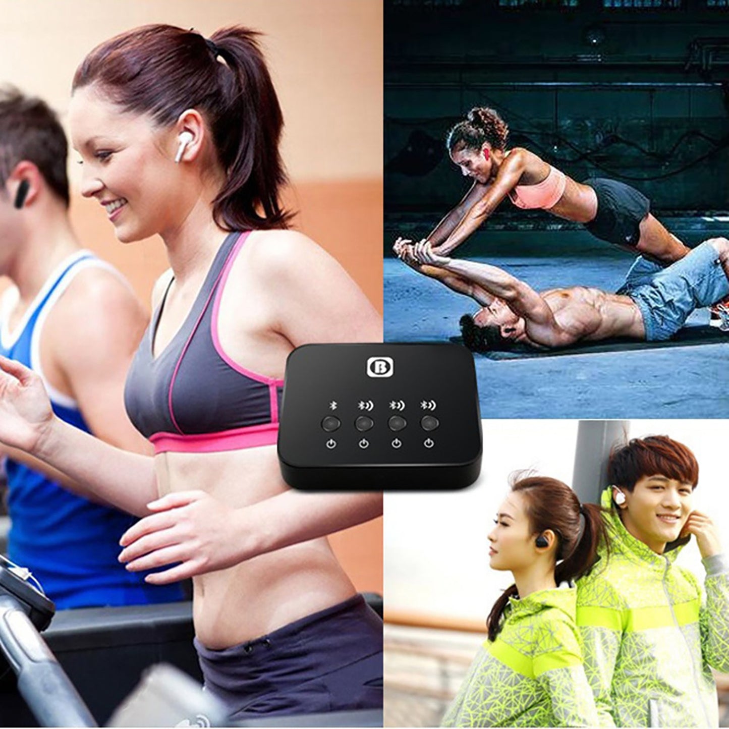 1 To 3 Bluetooth 4.0 Stereo Launcher Splitter Audio Adapter Music Transmitter