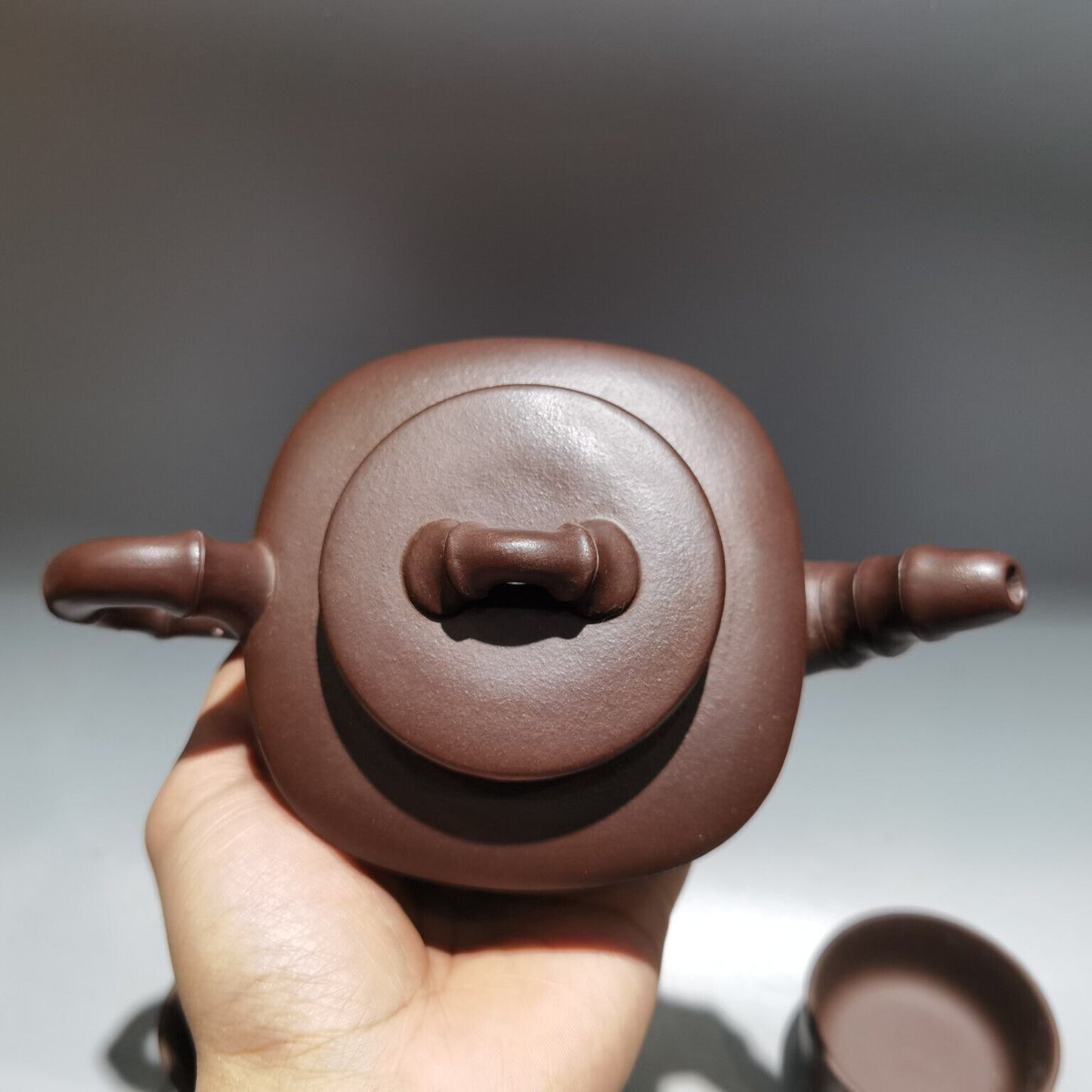 Chinese Yixing Zisha Clay Handmade Exquisite Teapot（：竹韵套壶 底款：顾景舟）