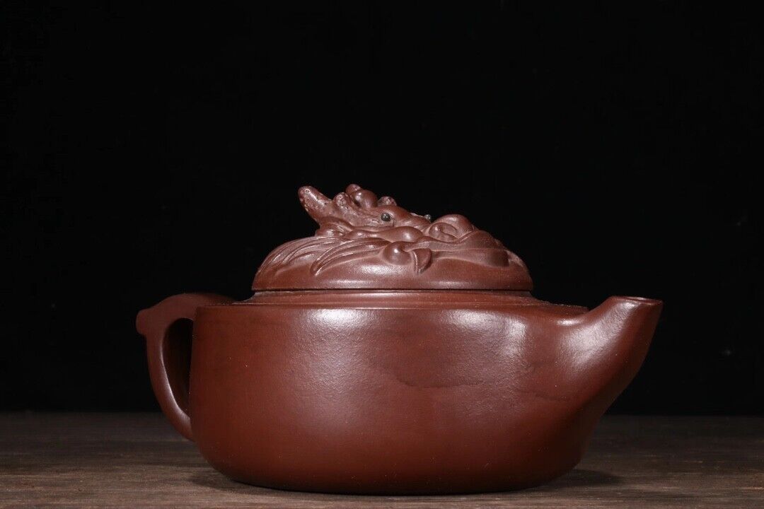 Chinese Yixing Zisha Clay Handmade dragon head Kung Fu Tea Exquisite Teapot