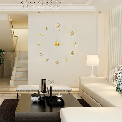 DIY Wall Clocks Creative Acrylic Punch-Free Luminous Living Room Home Decor 16in