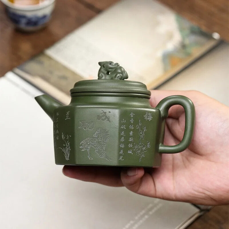 Octagonal Pot Handmade Purple Clay Teapot Brewing Teapot Chinese Style Tea Set