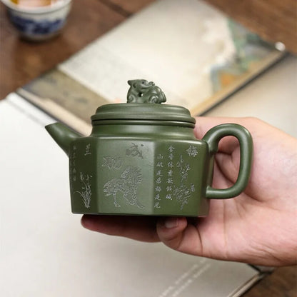 Octagonal Pot Handmade Purple Clay Teapot Brewing Teapot Chinese Style Tea Set