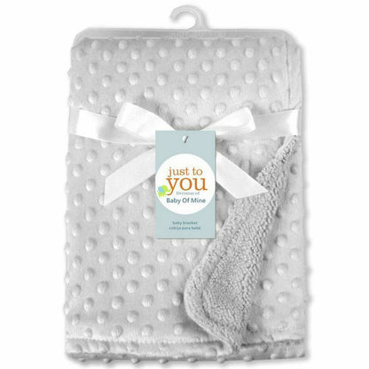Baby Blanket Swaddling Thermal Soft Fleece Winter Solid Bedding Set Cotton Quilt
