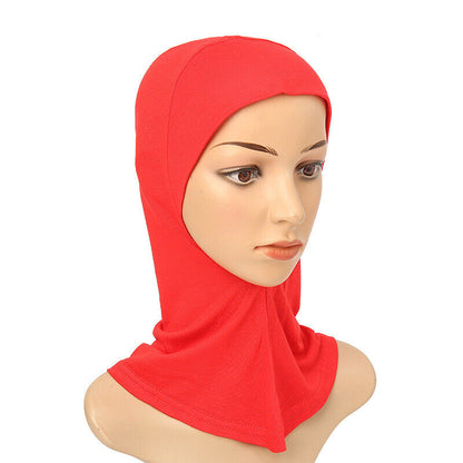 Women's Under Scarf Hat Cap Bone Bonnet Ninja Hijab Islamic Neck Cover Muslim*US