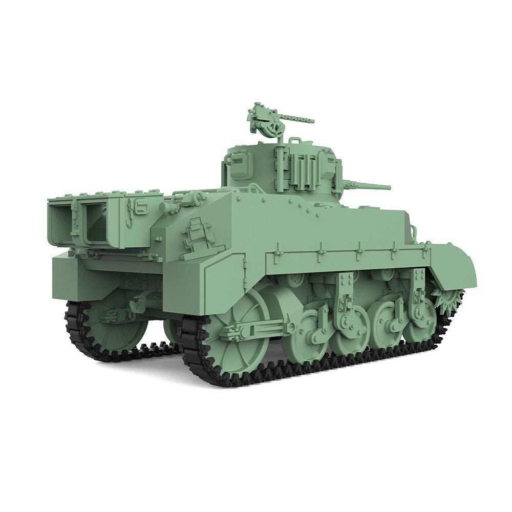 SSMODEL SS87507 1/87 HO Scale Railway Military Model Kit US M5 Stuart Light Tank