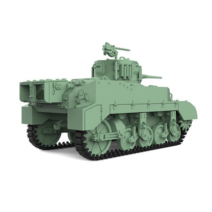 SSMODEL SS87507 1/87 HO Scale Railway Military Model Kit US M5 Stuart Light Tank