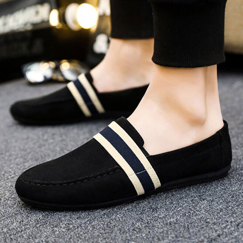 Men Shoes Black Blue Loafers Slip on Male Driving Shoes Men Sneakers Flats