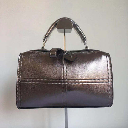 Handbag Synthetic Leather Shoulder Messenger Bag Boston 2 Straps Sling Bag Women