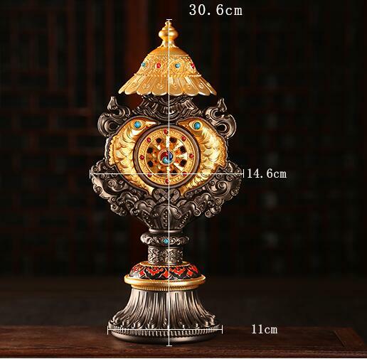 30.6cm Alloy Eight Auspicious Combination Decor Buddhism Supplies Home Design