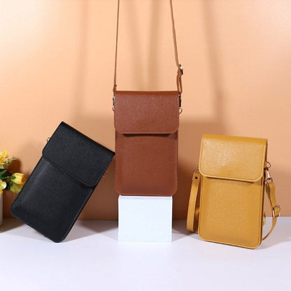 Leather Wallet Crossbody Fashion Touch Screen Phone Bags Handbag Messenger Bags