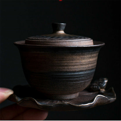 Gaiwan tea Luxury Puer tea maker gaiwan cup saucer kung fu tea set for black tea