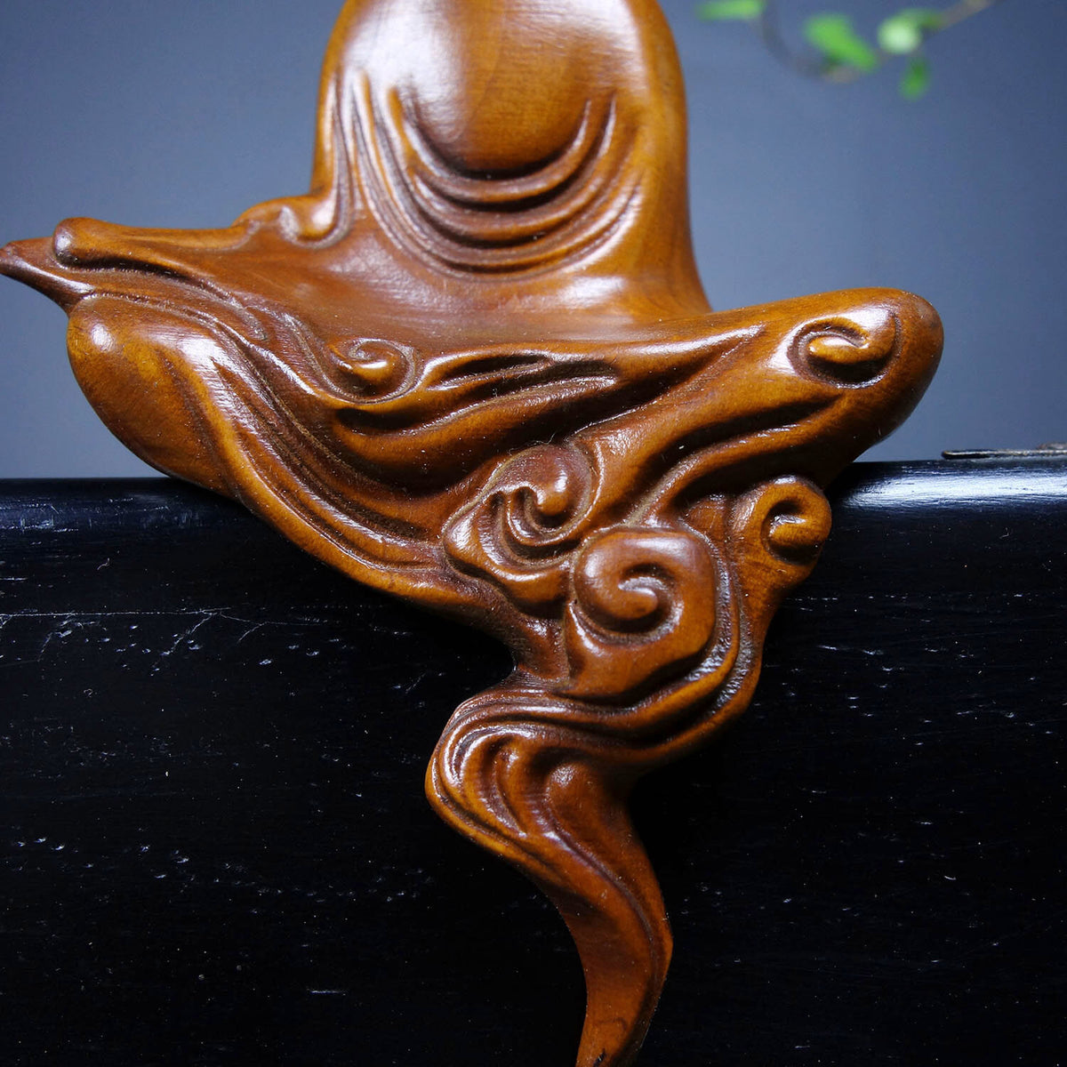 Chinese Natural Boxwood Hand Carved Exquisite Buddha Statue