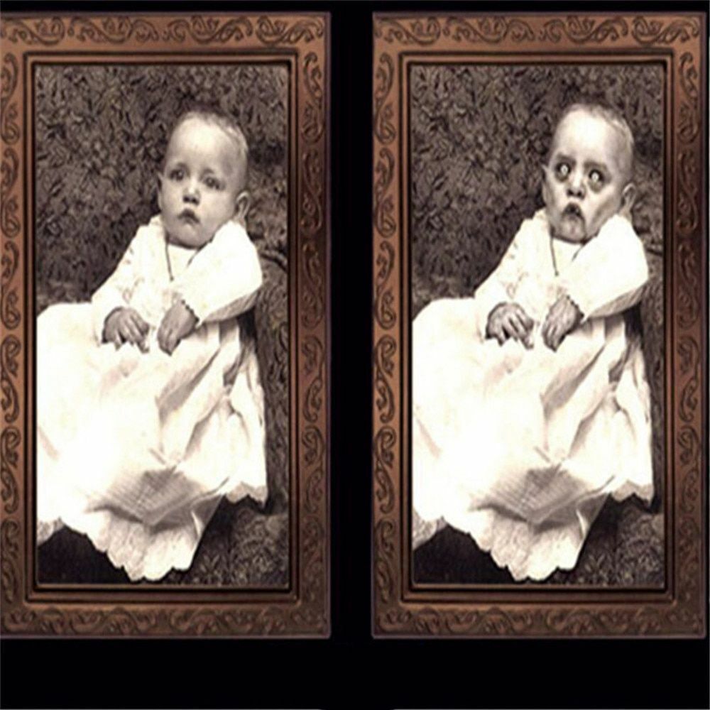Halloween 3D Ghost Photos Frame Decoration Spooky Party Delivers Crafts Horror